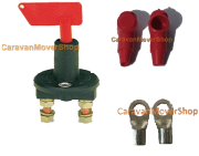 CaravanMoverShop   interruptor principal  completar con llave, tapas y terminales de cable. (0,12 kg)