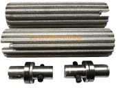 PowrMover   rodillo de accionamiento  aluminio con pieza de acoplamiento (2 Piezas) (Utilizado)